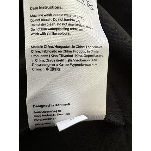 Rains Fleece Half Zip Black Size Small - Picture 8 of 11